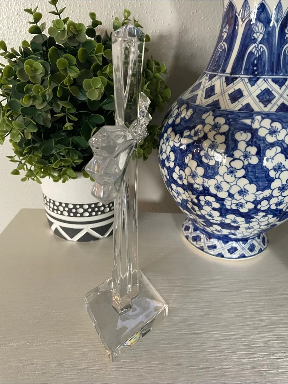 VTG Cross Samobor by Rogaska Lead Crystal Slovenia Clear Elegant Religious 10.5
